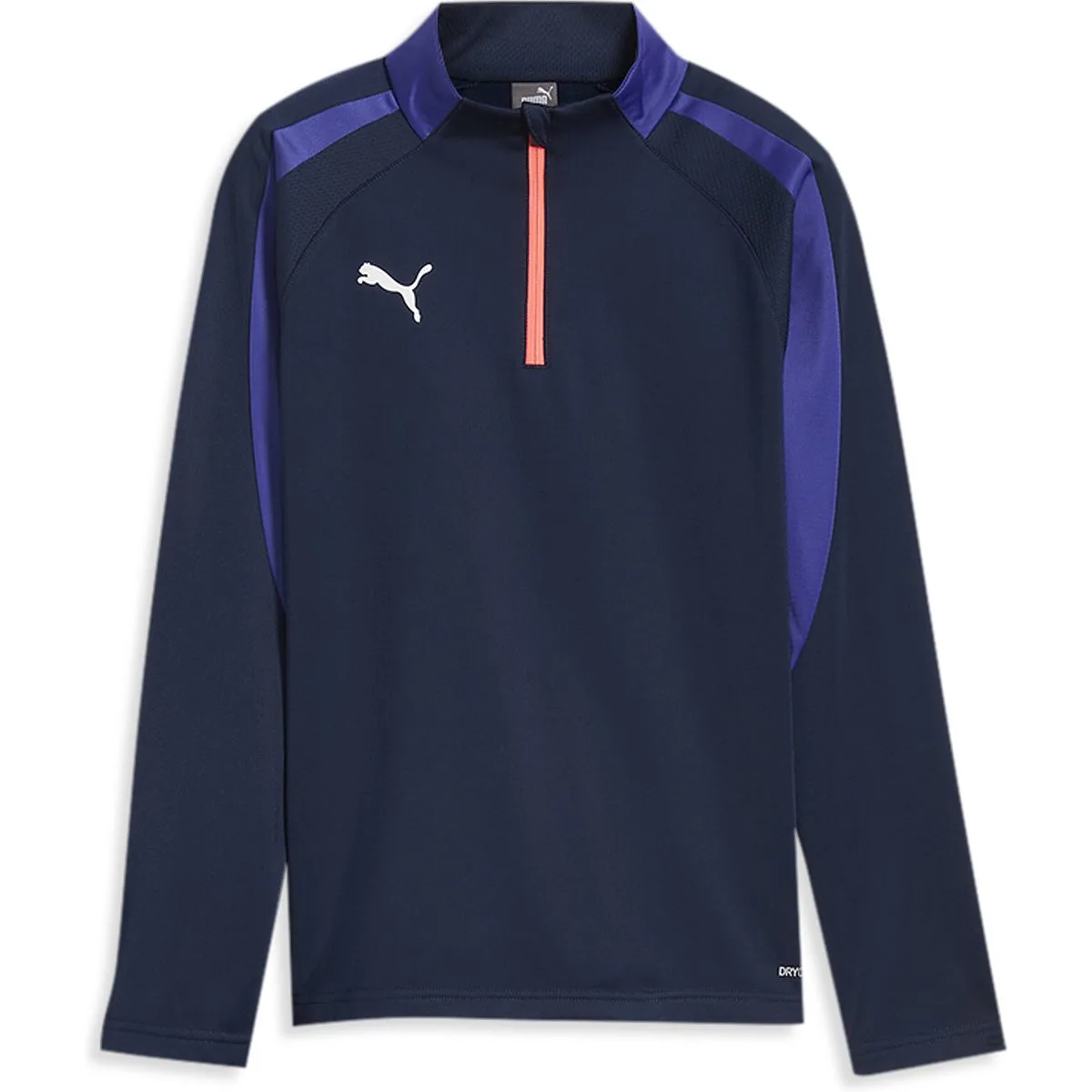 Puma IndividualLIGA 1/4 Zip Kinder Sweatshirt, blau