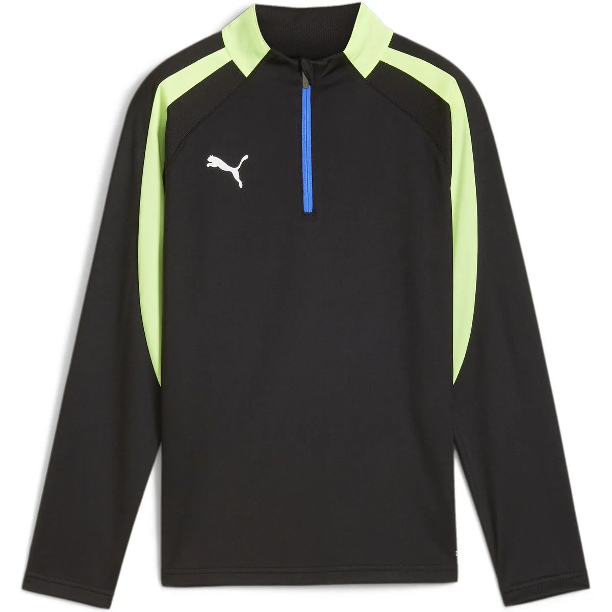 Puma IndividualLIGA 1/4 Zip Kinder Sweatshirt, schwarz