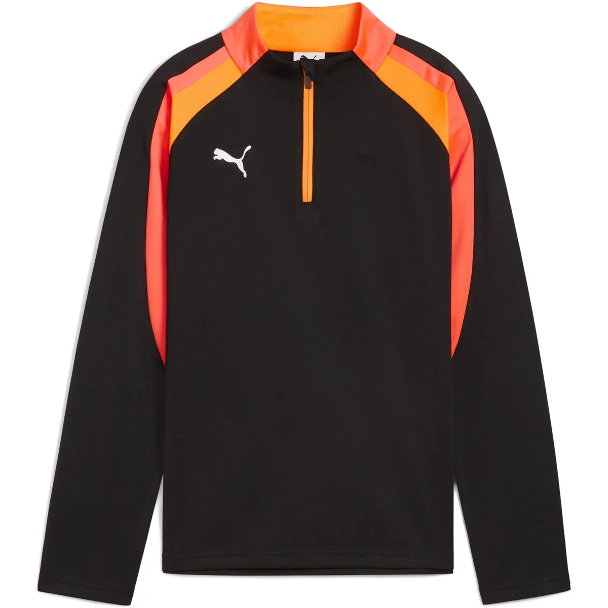 Puma IndividualLIGA 1/4 Zip Kinder Sweatshirt, schwarz