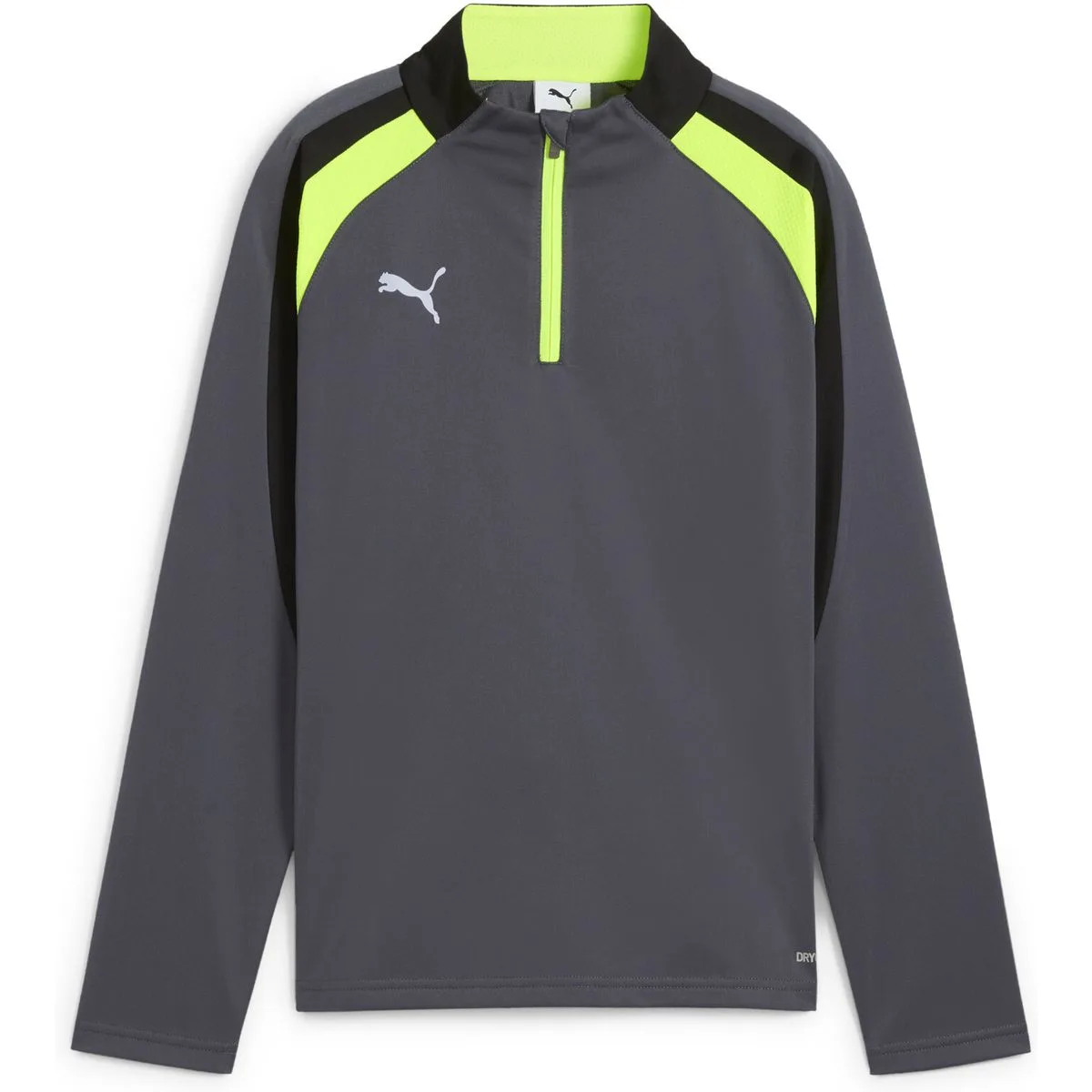 Puma IndividualLIGA 1/4 Zip Kinder Sweatshirt, grau
