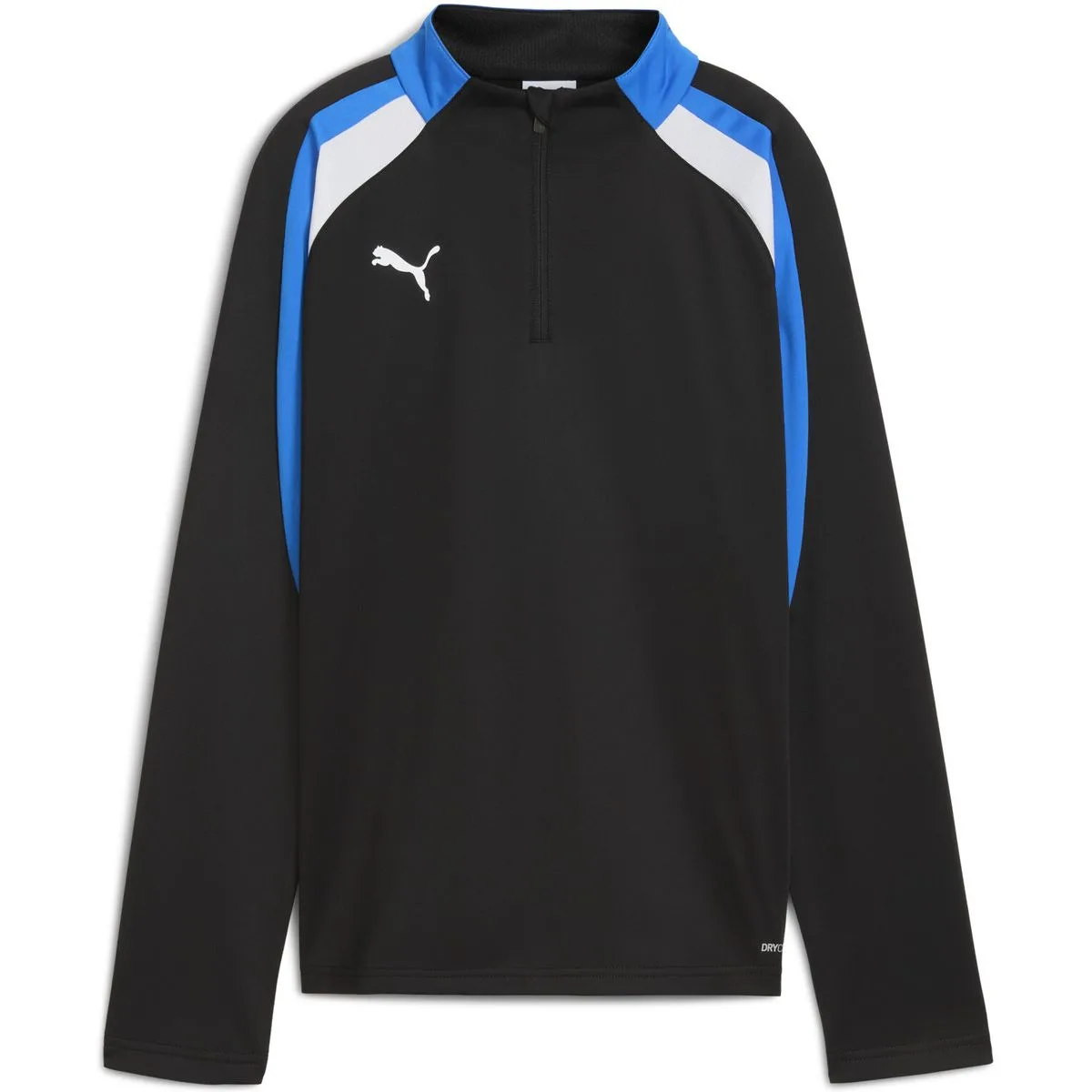 Puma IndividualLIGA 1/4 Zip Kinder Sweatshirt, schwarz