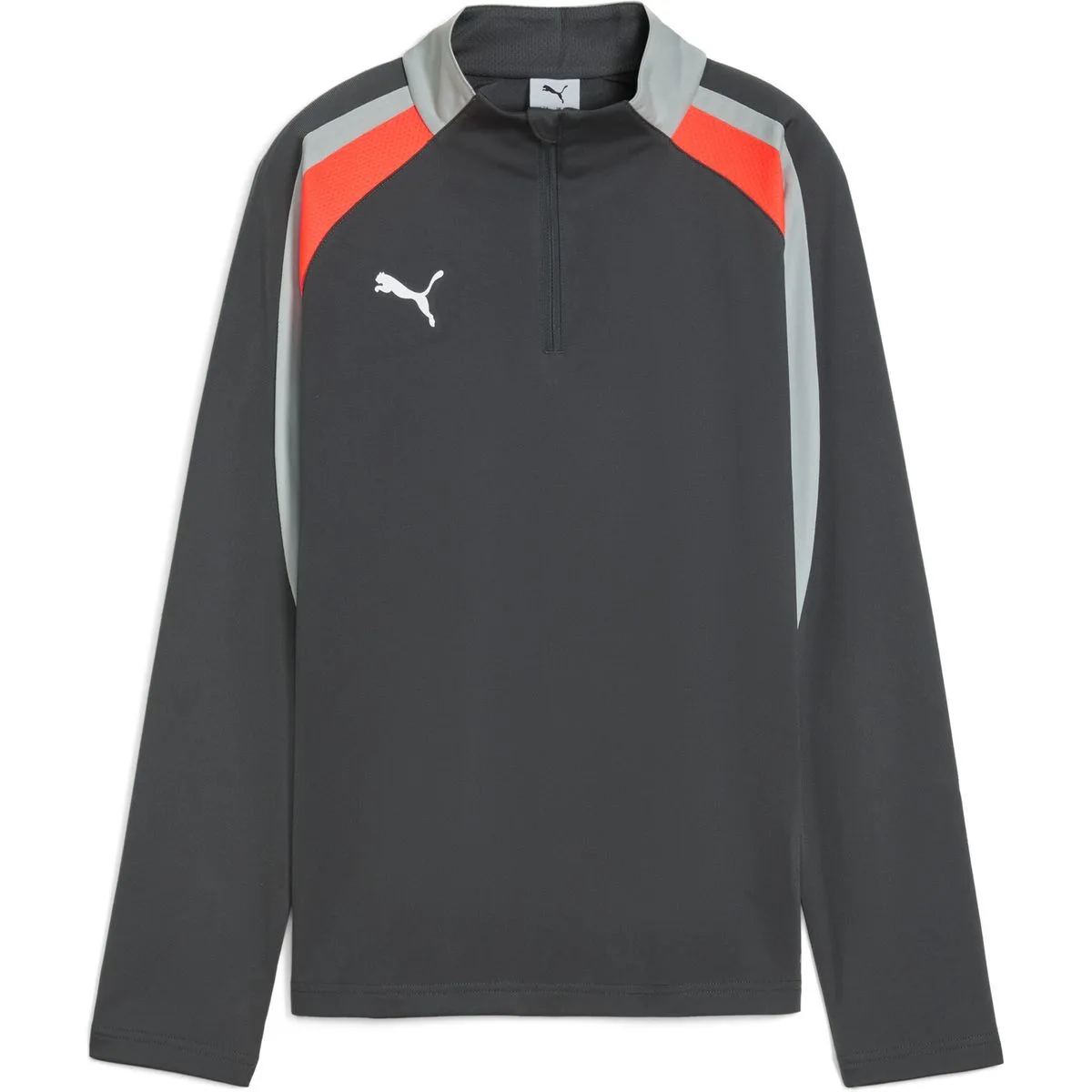 Puma IndividualLIGA 1/4 Zip Kinder Sweatshirt, grau
