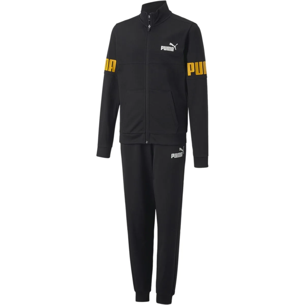 Power Poly Suit B Jungen Jogginganzug, schwarz 164