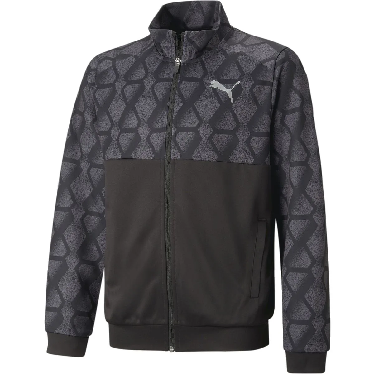 Active Sports Poly Full-zip Jungen Sweatshirt, schwarz 140