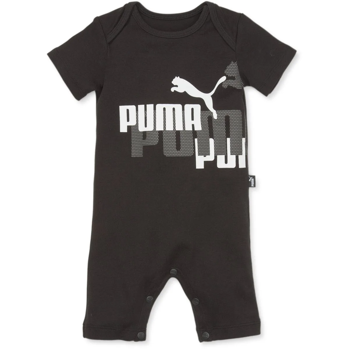 Puma Minicats Newborn Oncie Kinder Overall, schwarz