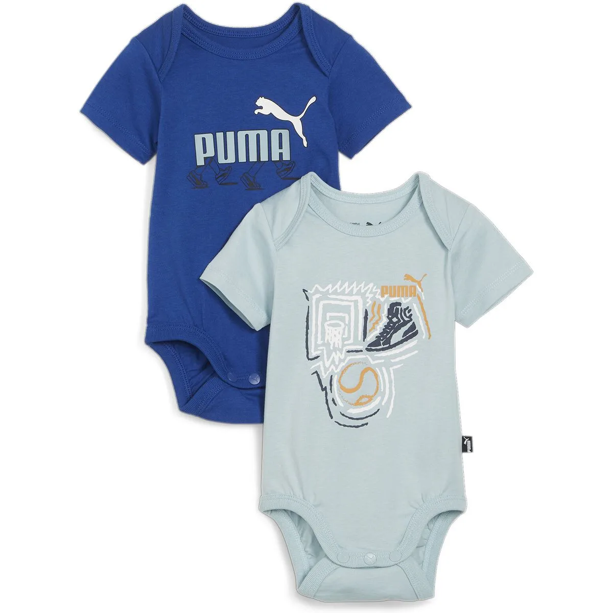 Puma Minicats Newborn Bodysuit 2pcs Set Kinder Overall, blau