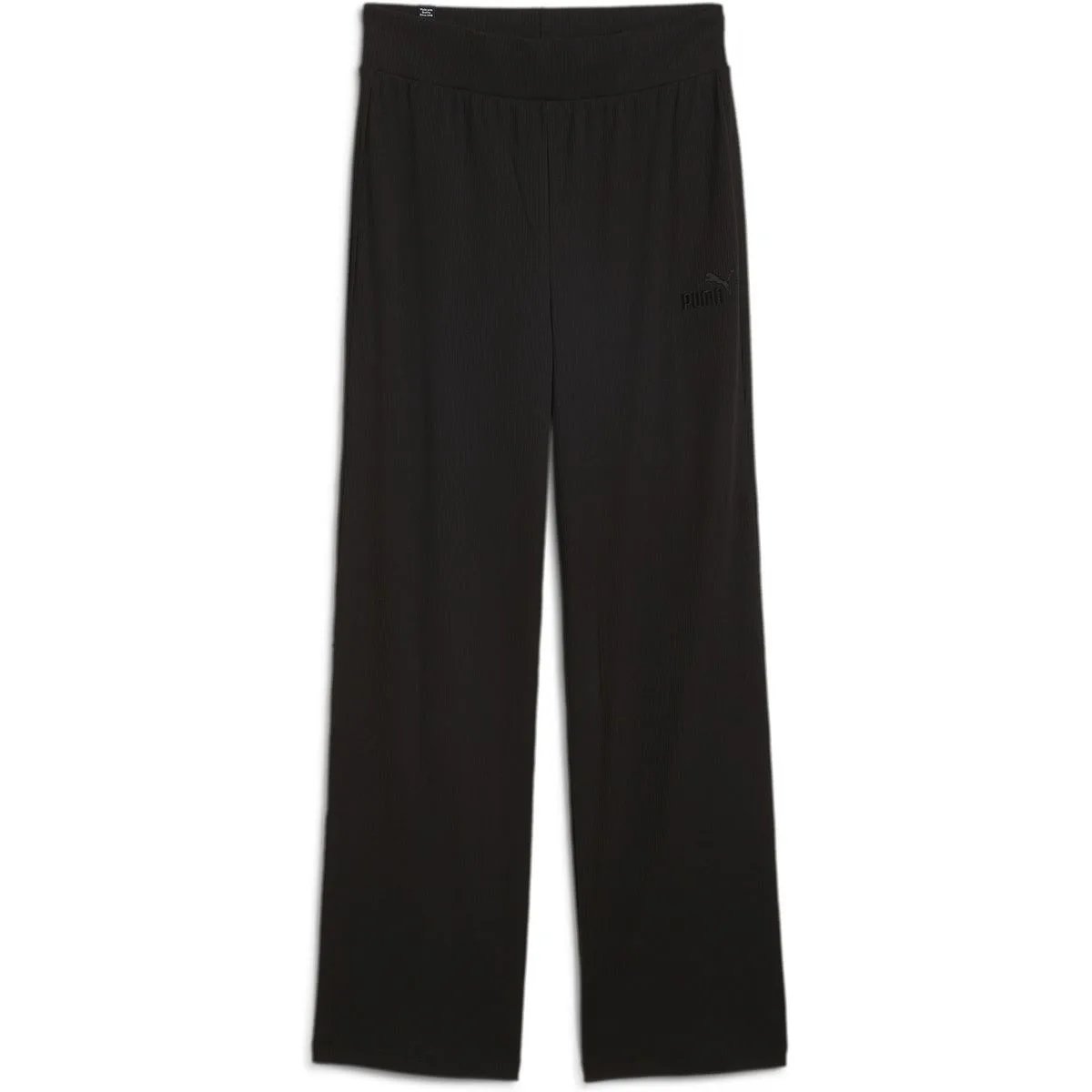 Puma ESS Elevated High-Waist Straight Leg Damen Sporthose, schwarz