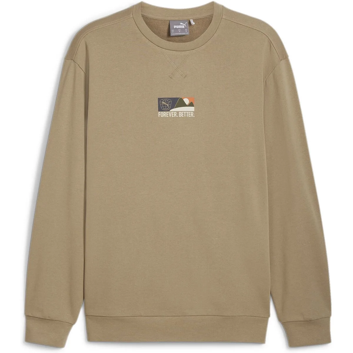 Better Sportswear Crew Herren Sweatshirt, braun S