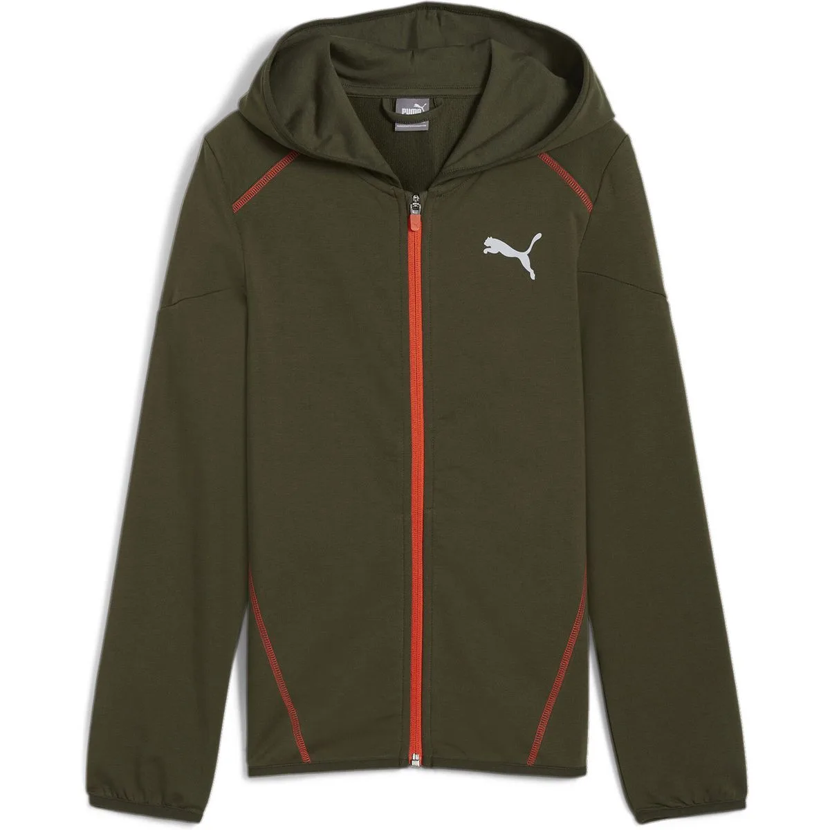 Active Sports Full-Zip TR Jungen Kapuzensweater, grün 164