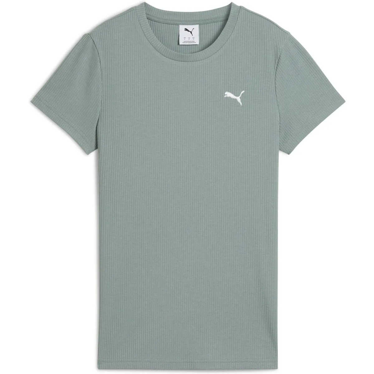 ESS Elevated Rib Damen T-Shirt, grün XS