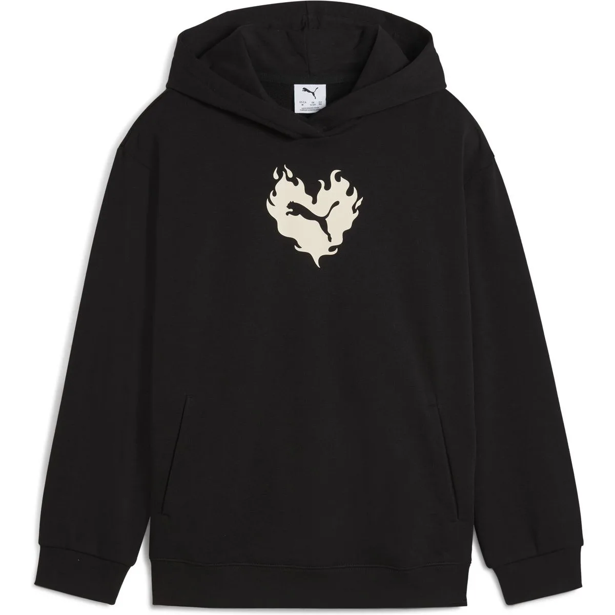 Flaming Love TR Mädchen Kapuzensweater, schwarz 176
