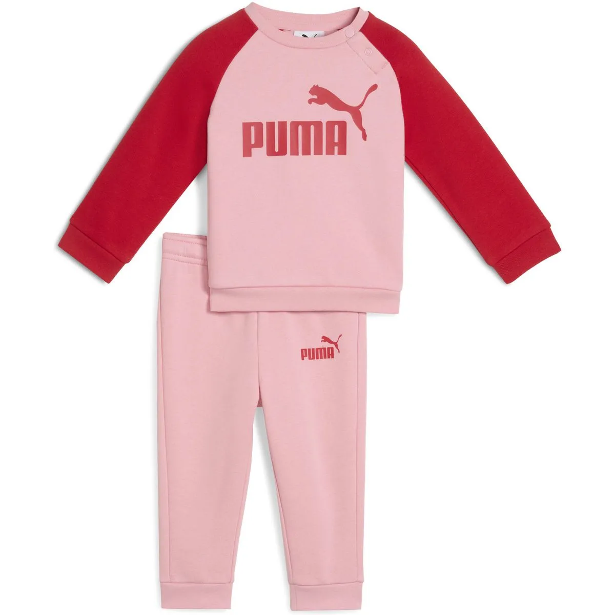 Puma Minicats ESS Raglan Crew Set FL INF Kinder Anzug, pink