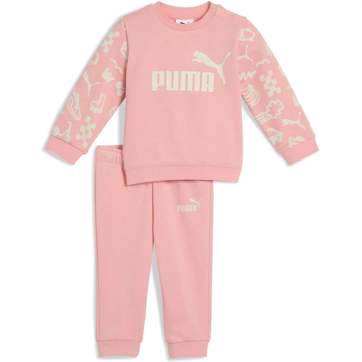 Puma Minicats Sandy Adventures Crew Set TR INF Kinder Anzug, pink