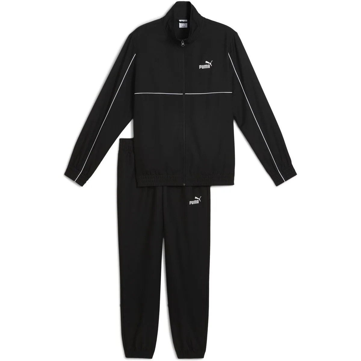 Woven Herren Jogginganzug, schwarz M
