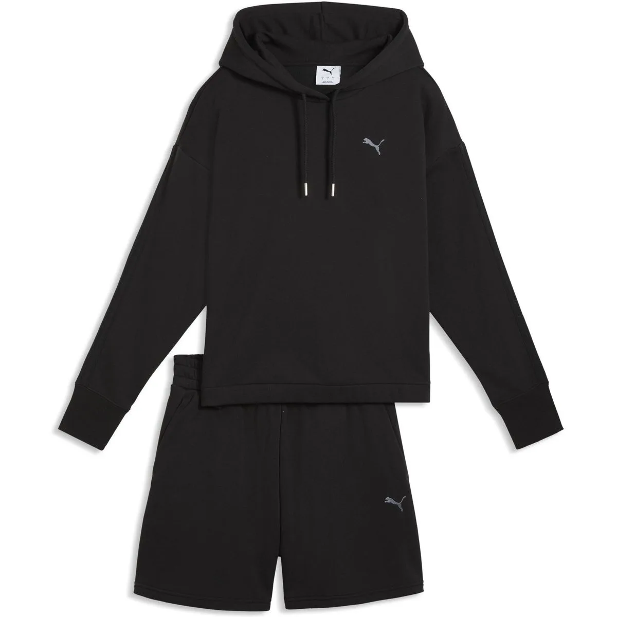 Short Hooded Relaxed 5” TR Damen Anzug, schwarz L