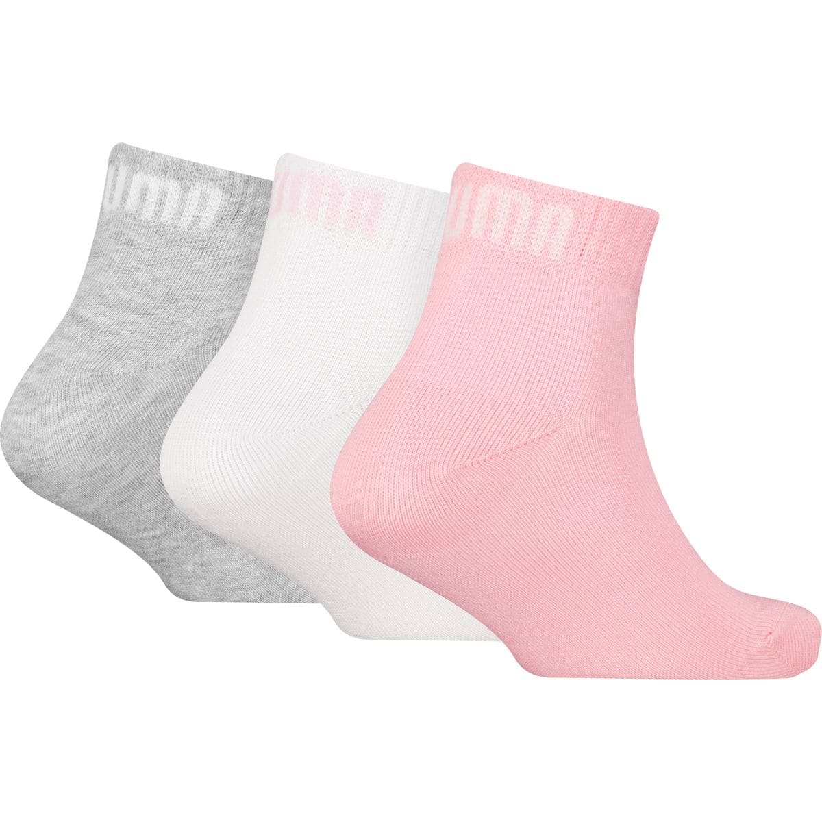 Plain Quarter 3er-Pack Kinder Socken, 23/26