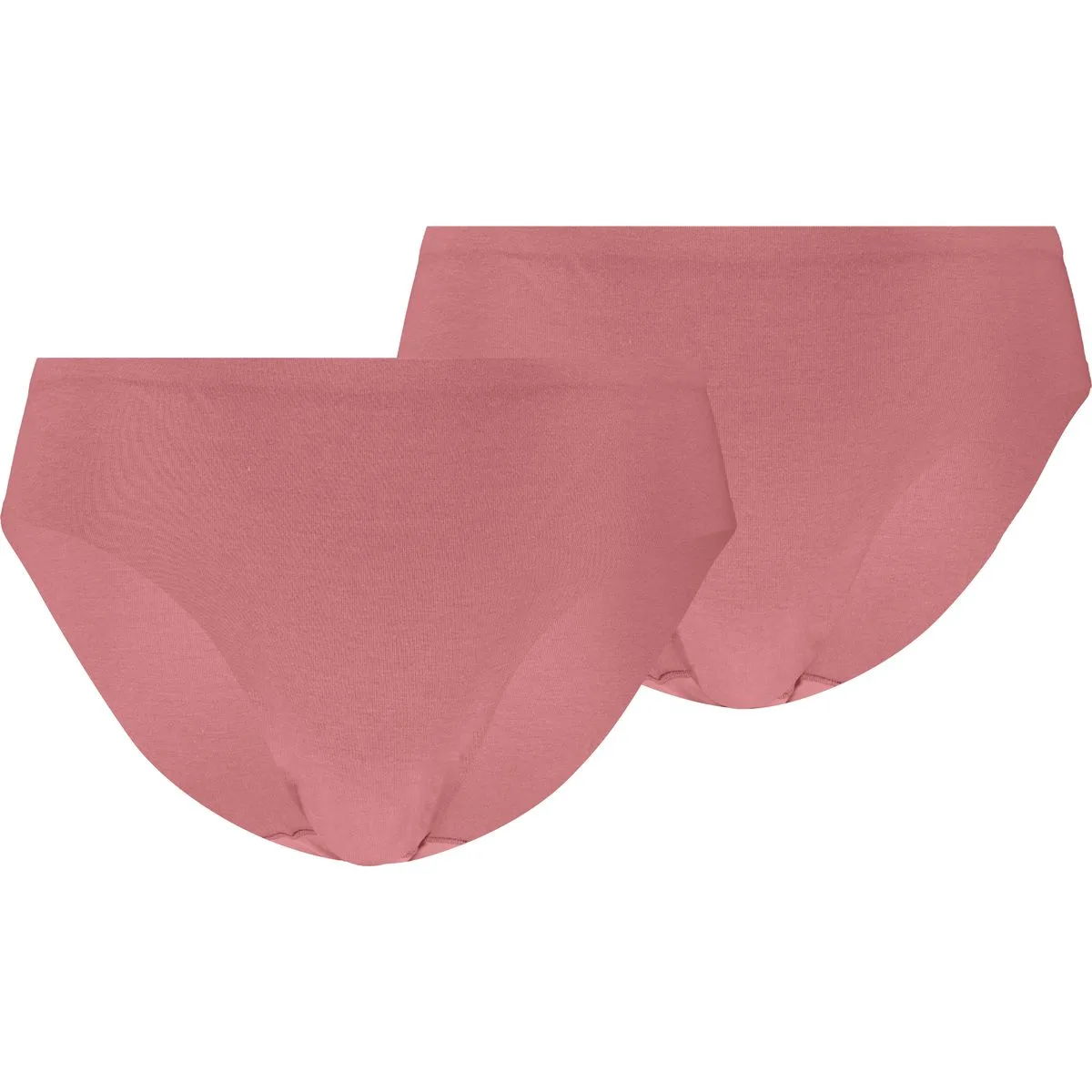 Invisible Cotton Briefs 2er-Pack Damen Unterhose, pink L