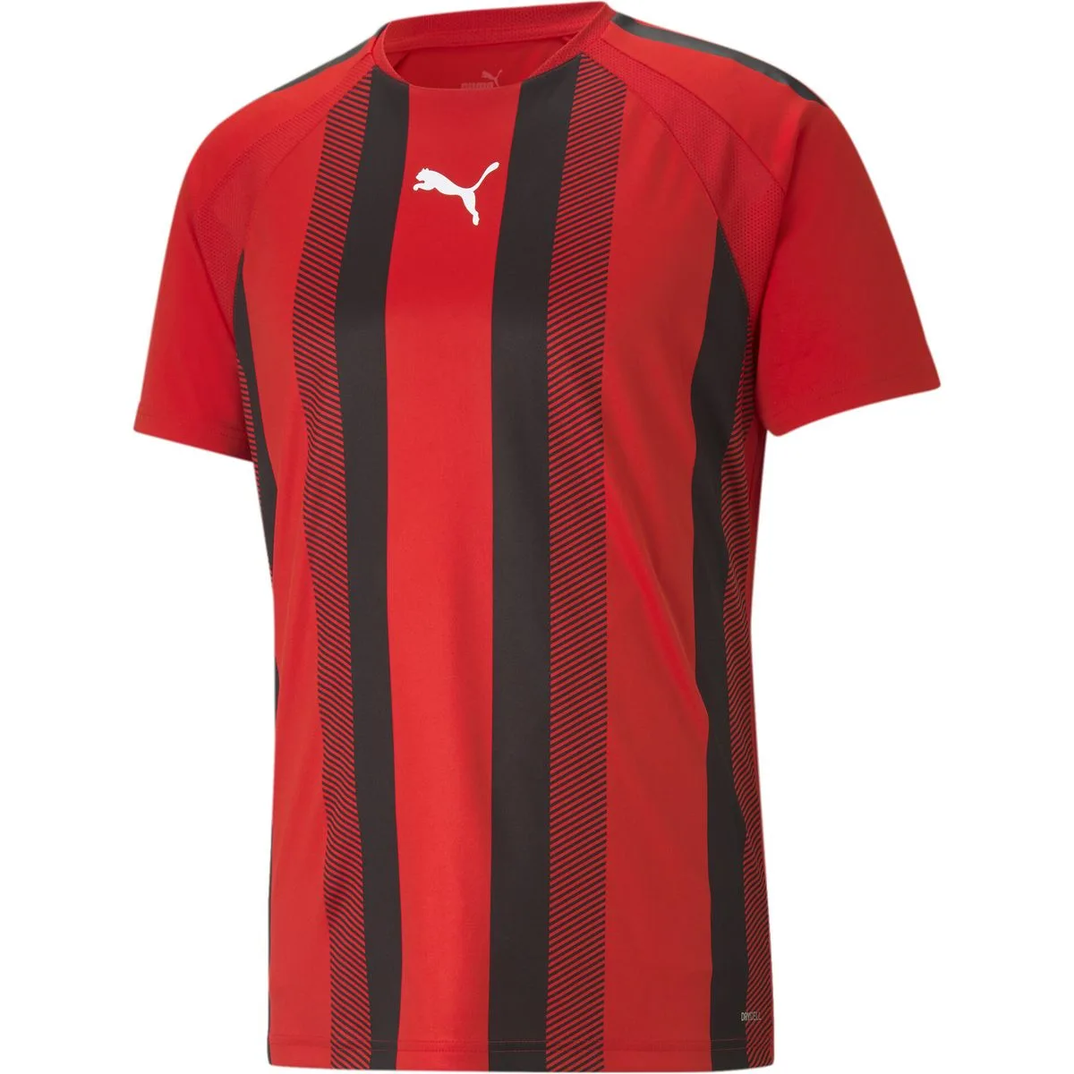 TeamLIGA Striped Herren T-Shirt, rot S