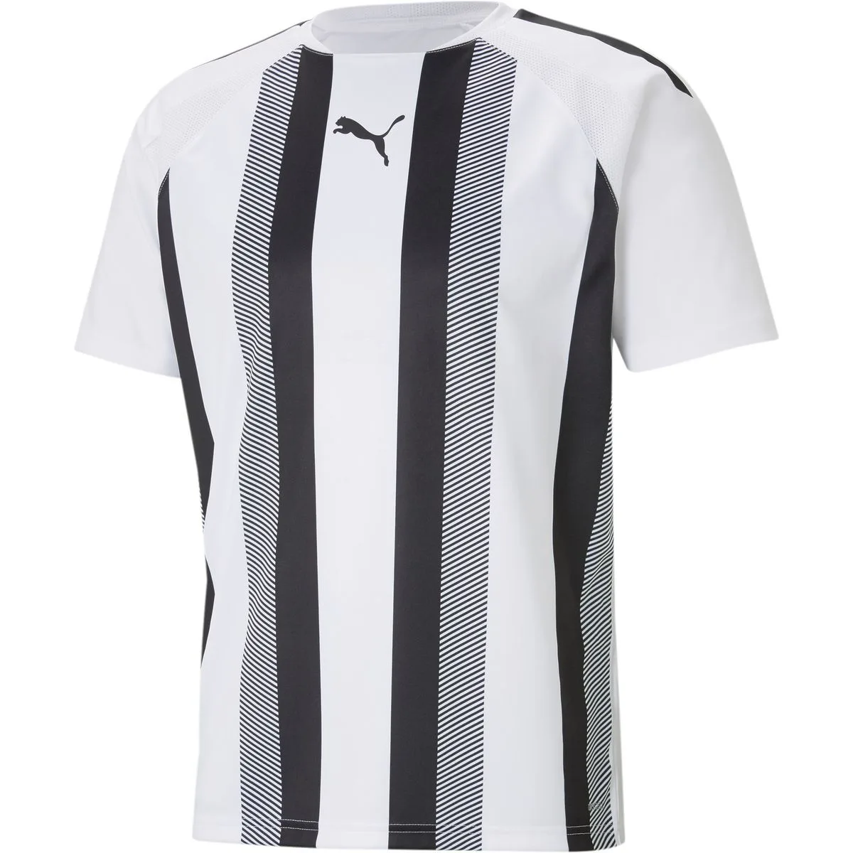 TeamLIGA Striped Herren T-Shirt, weiß L