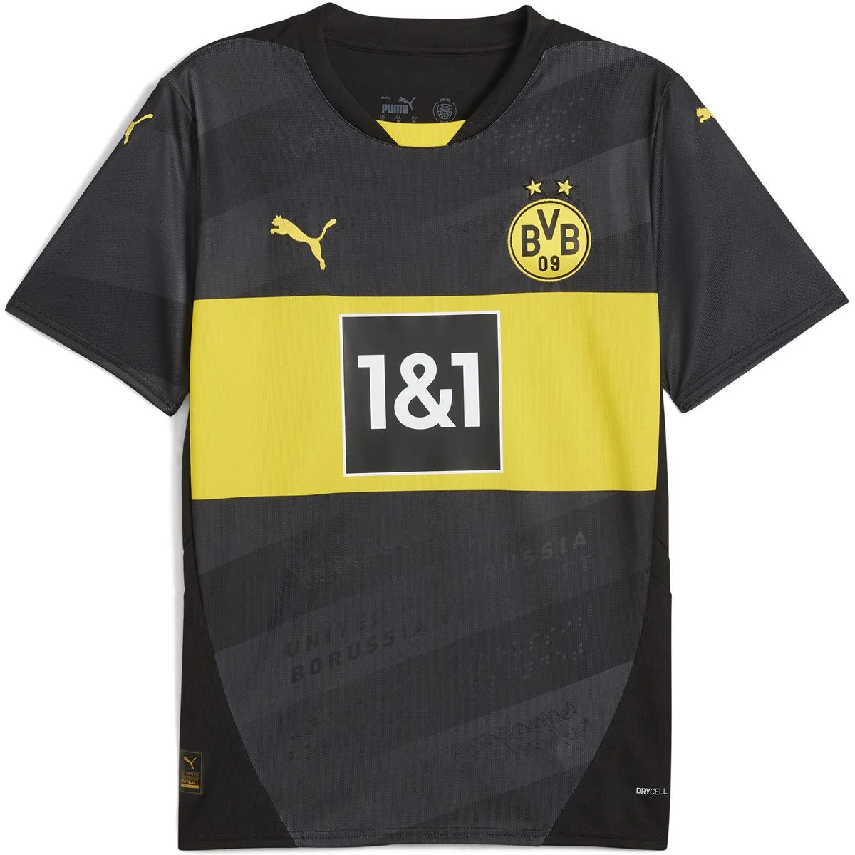 Borussia Dortmund Away Replica Herren Trikot, schwarz S