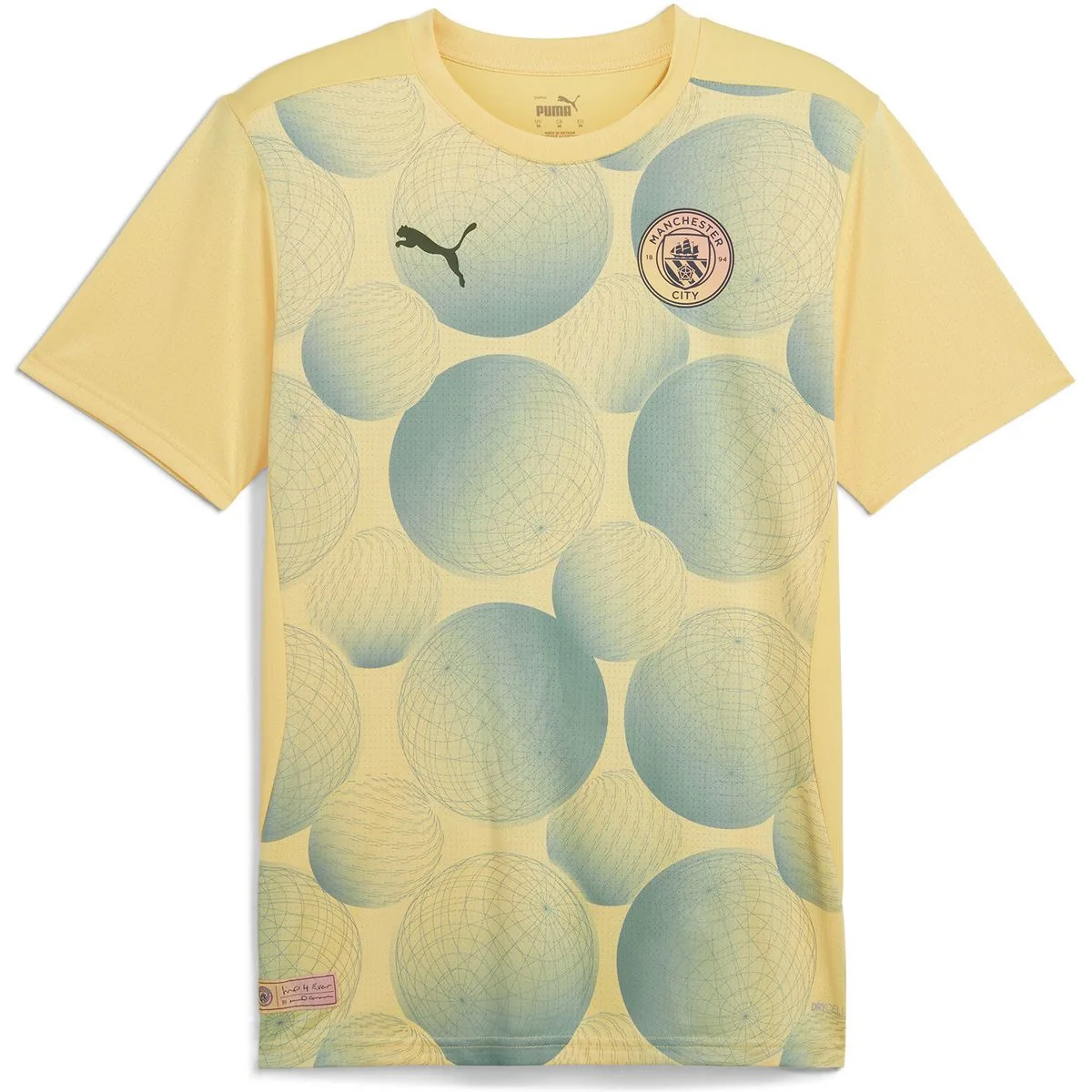 Manchester City Prematch Herren Trikot, gelb S