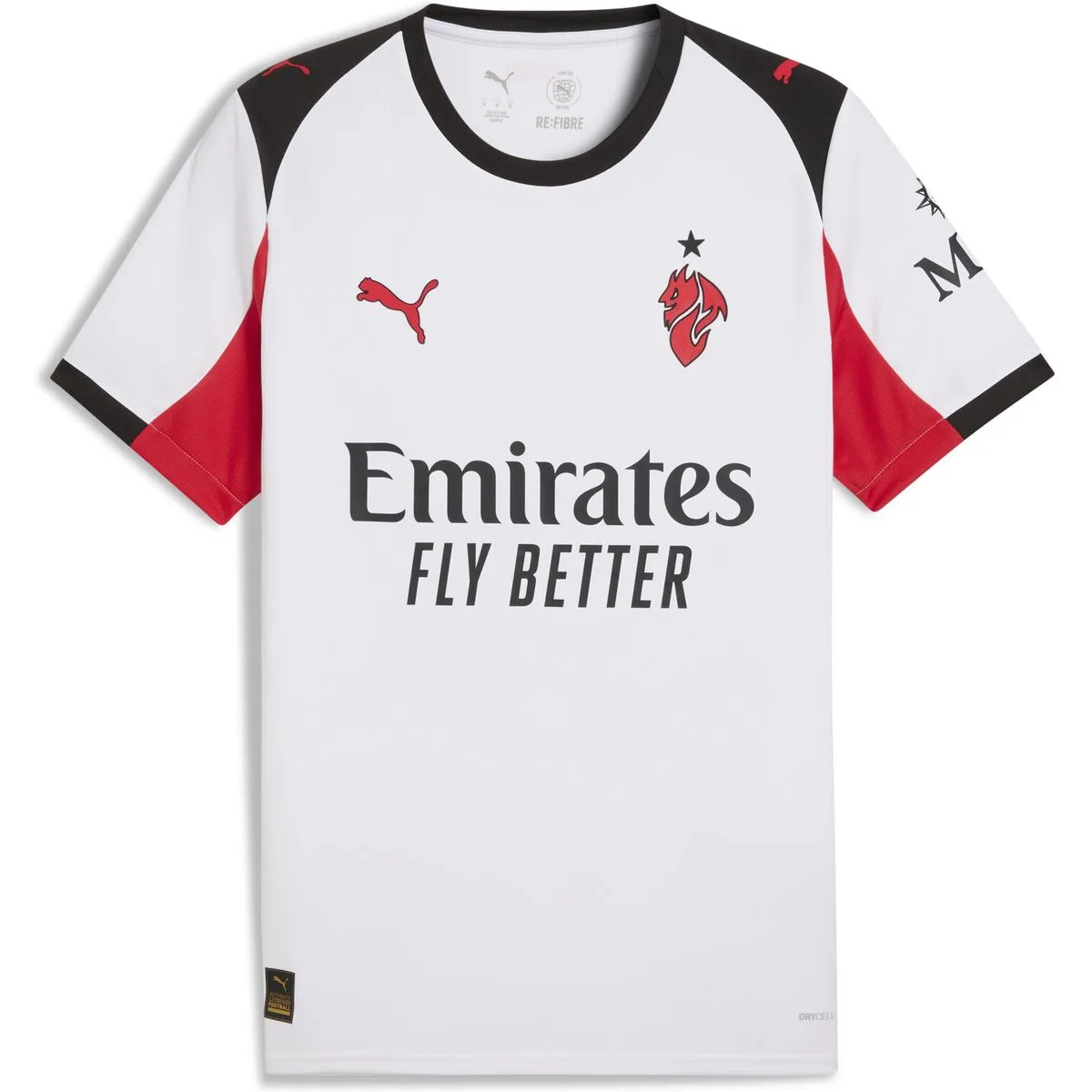AC Mailand Away Replica Herren T-Shirt, weiß XL