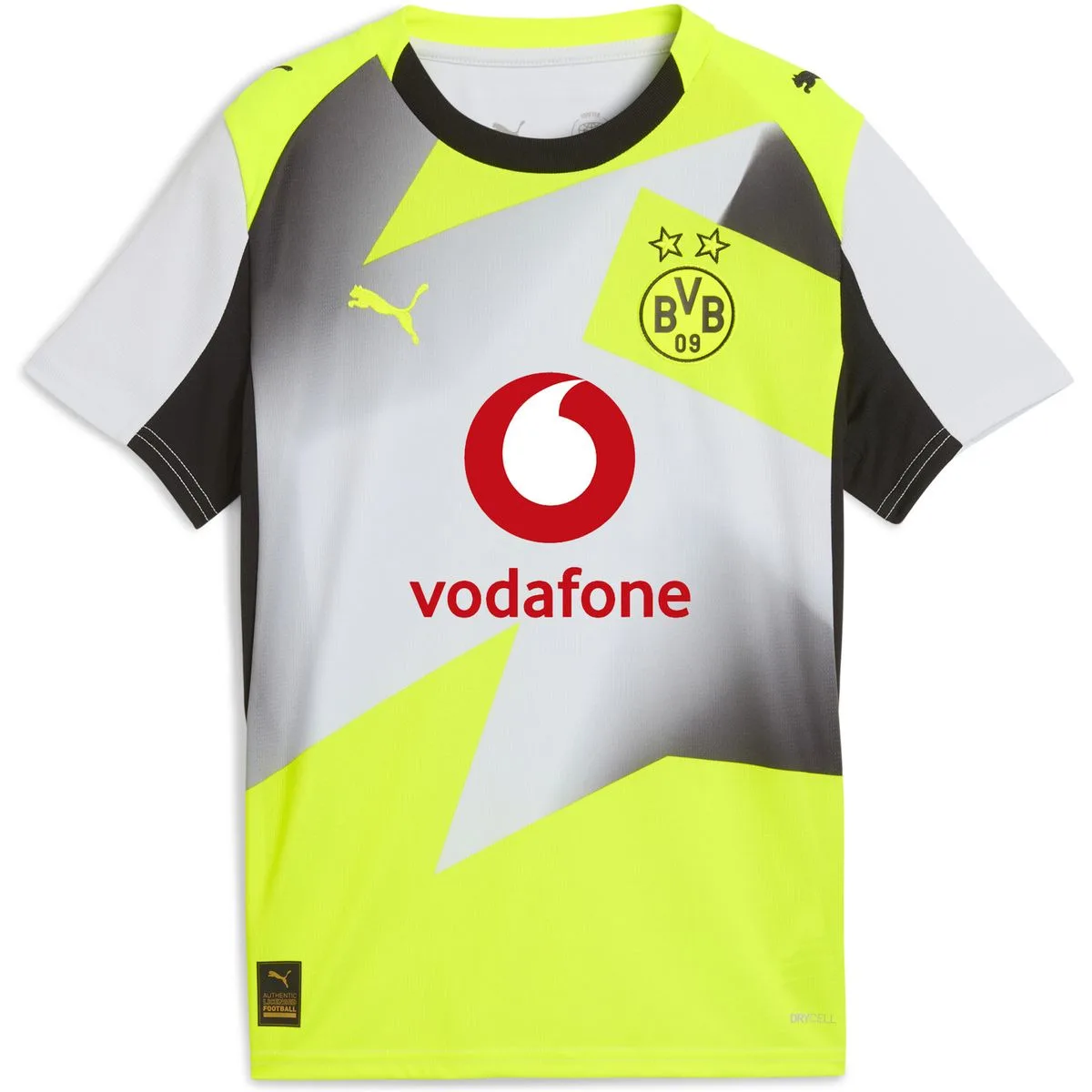 Borussia Dortmund Away Replica Kinder T-Shirt, grau 128