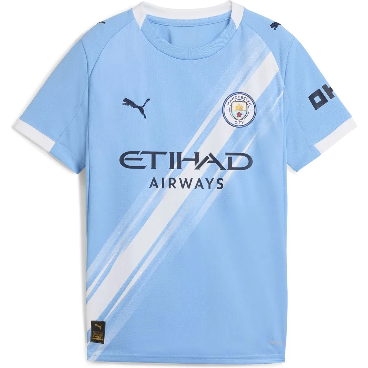 Manchester City Home Replica Kinder T-Shirt, blau 116