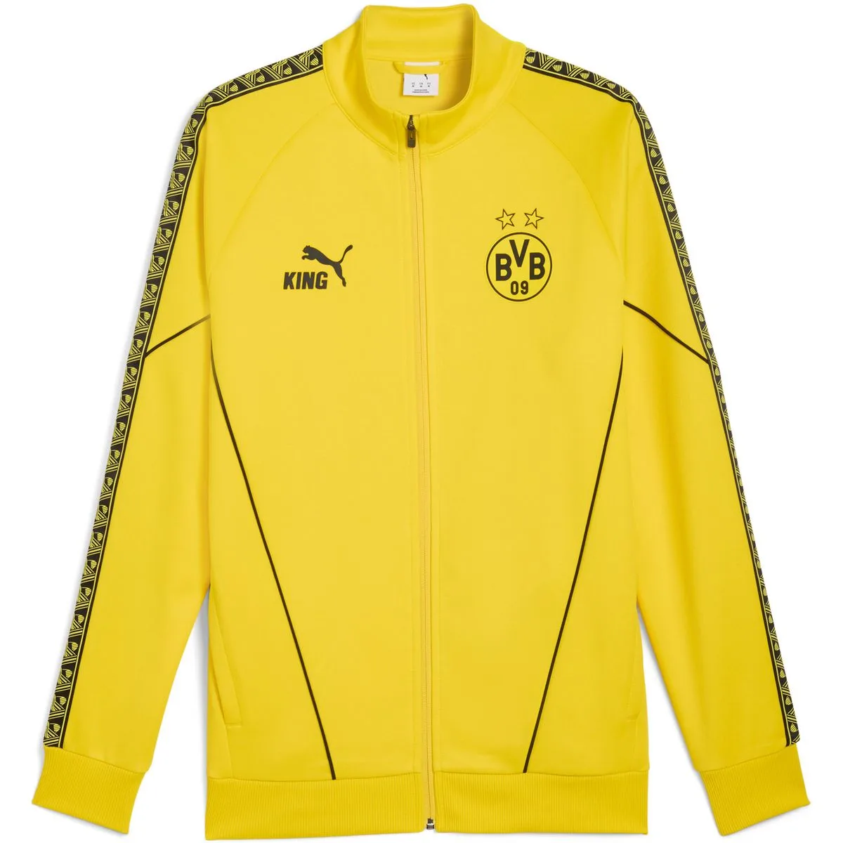 Borussia Dortmund King Anthem Herren Fußballjacke, gelb M