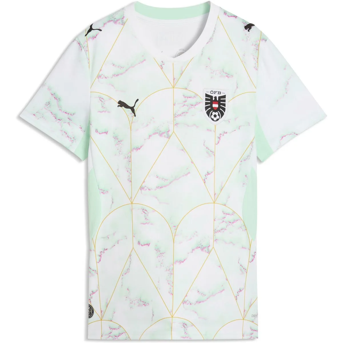 Ă–sterreich Away Replica Damen T-Shirt, weiĂź M
