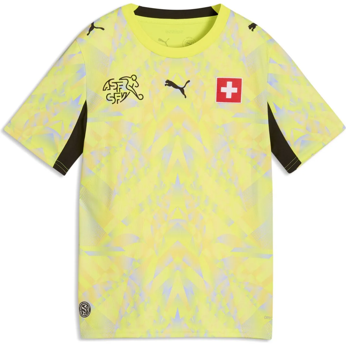 Schweiz Replica Match GK Kinder T-Shirt, gelb 128