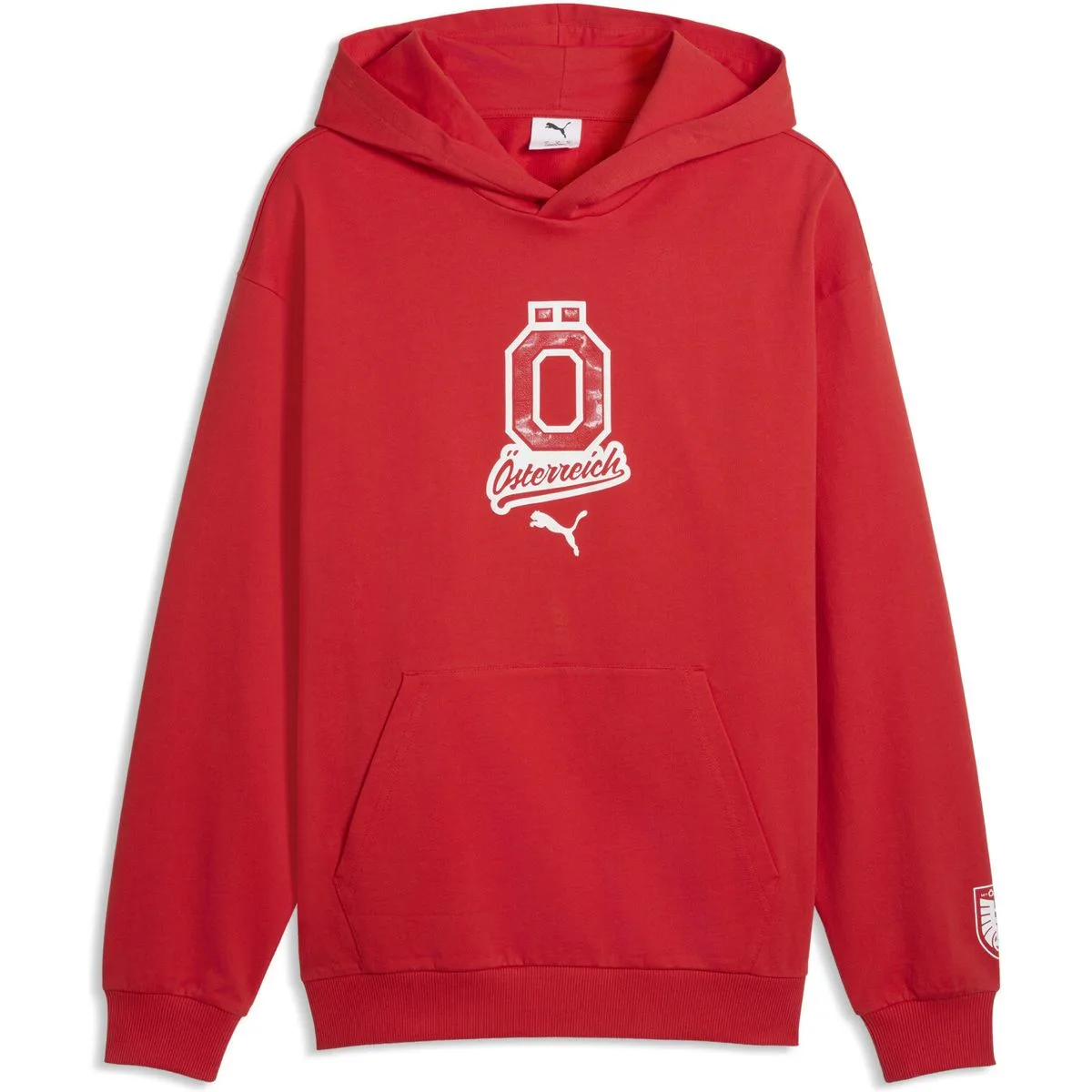 Ă–sterreich Ftblculture Relaxed Herren Kapuzensweater, rot XXL
