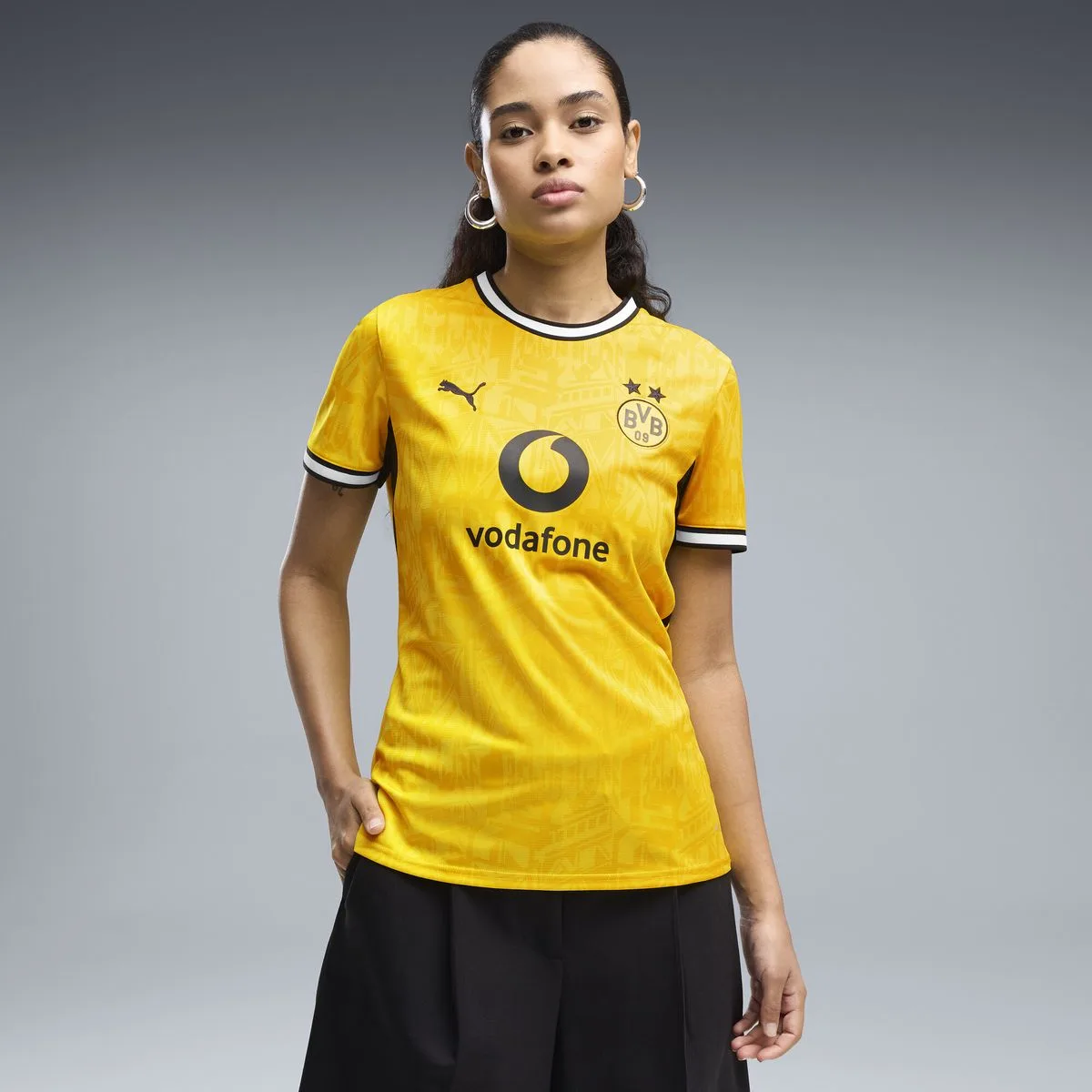 Borussia Dortmund Home Replica Damen T-Shirt, gelb XS