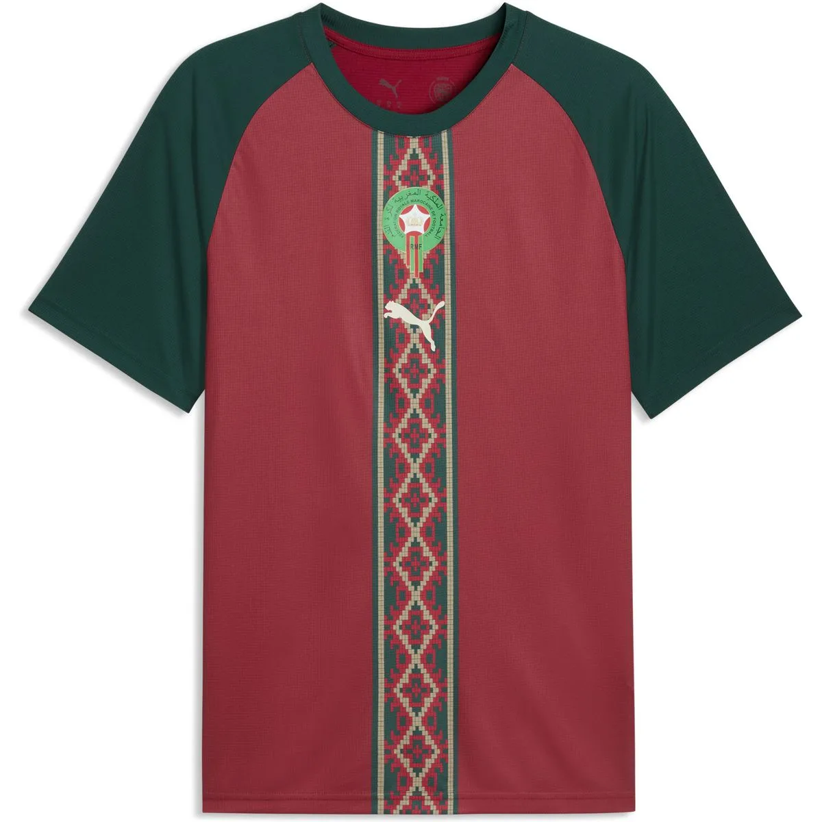 Marokko Warm UP Herren T-Shirt, rot XXL