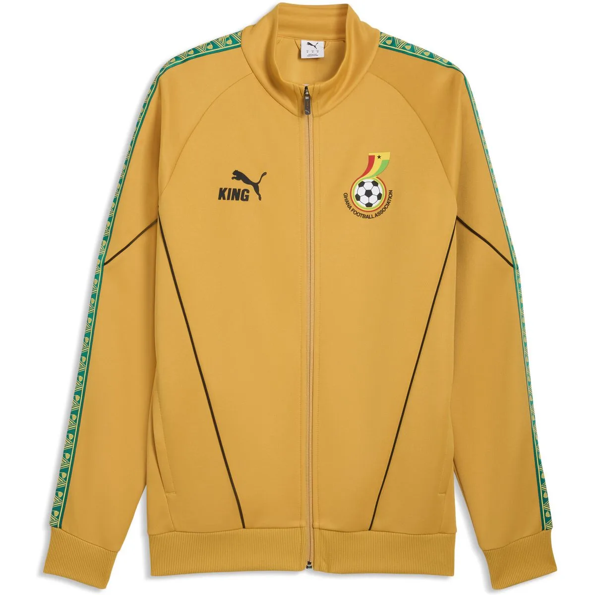 Ghana King Anthem Herren Fußballjacke, gelb L