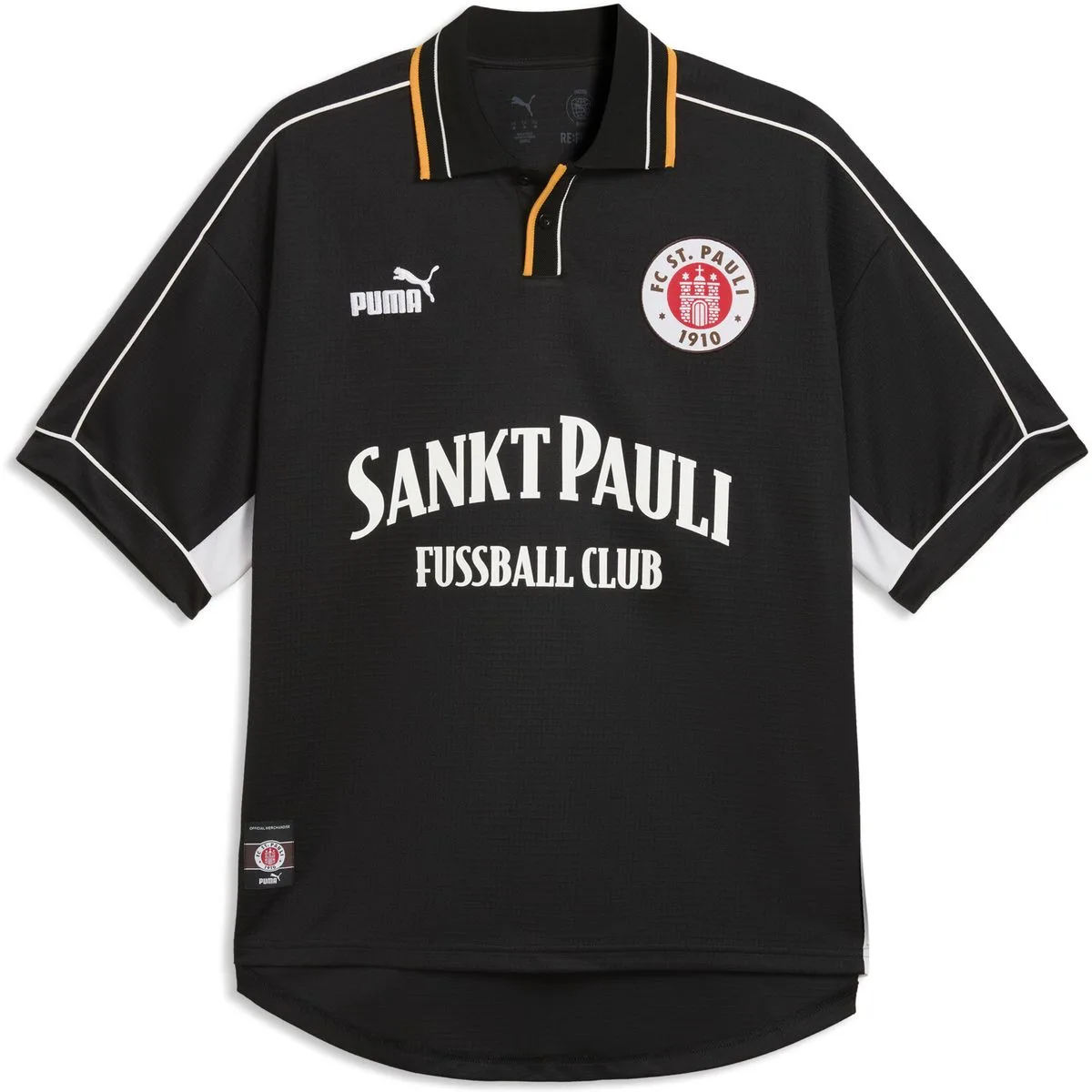 FC St. Pauli Retro Herren T-Shirt, schwarz S