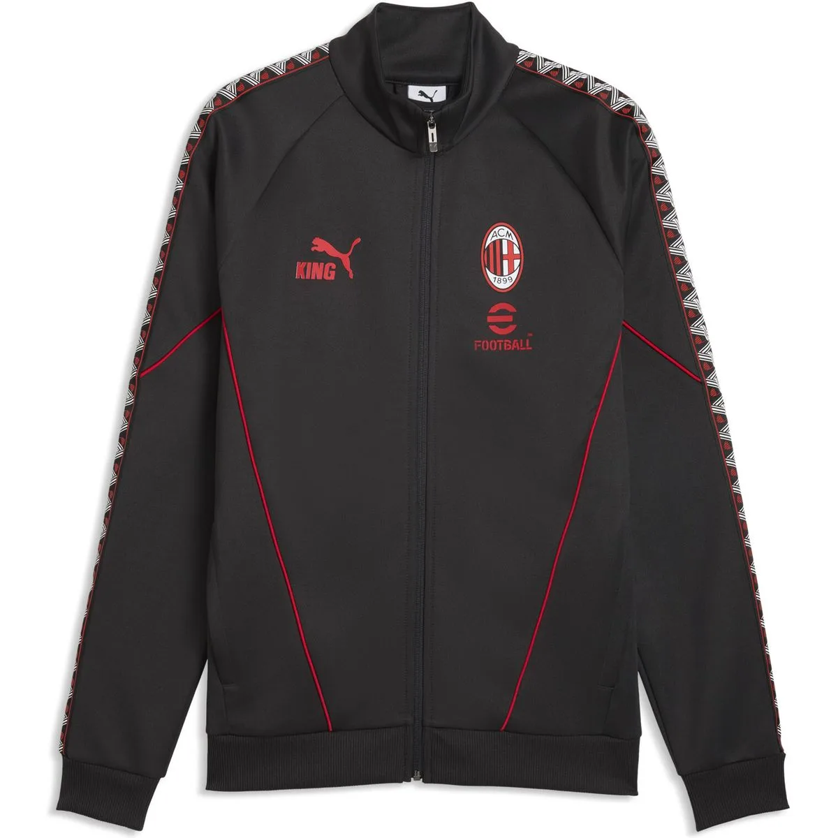 AC Mailand King Anthem Herren Fußballjacke, grau XXL