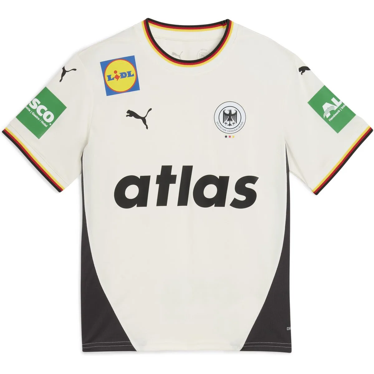 DHB Handball Home JR Kinder T-Shirt, weiß 128