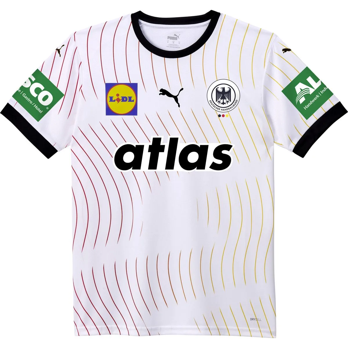 DHB Home Junior with sponsor Kinder T-Shirt, weiß 128
