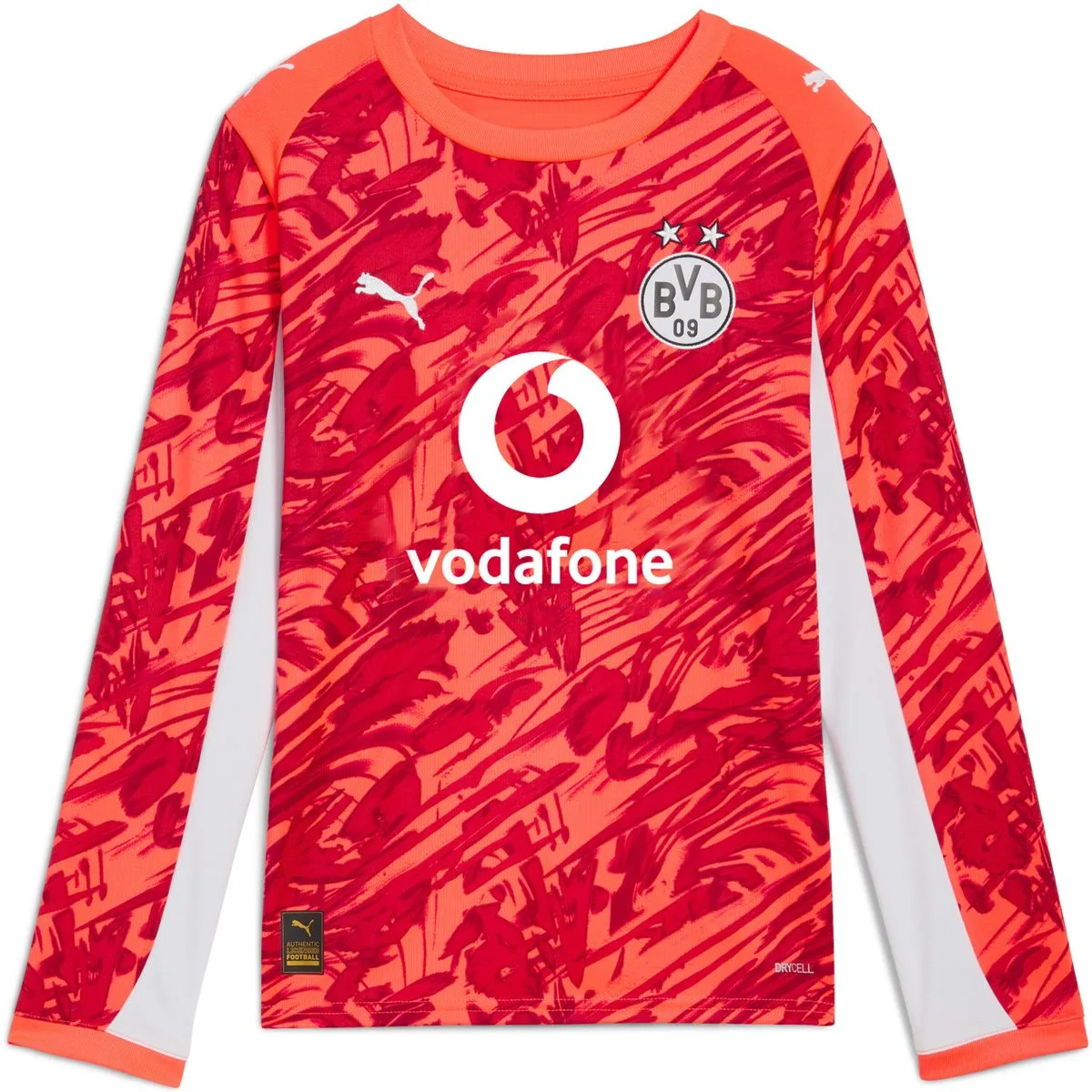 BVB GK Replica JR with Sponsor Kinder Longsleeve, rot 140