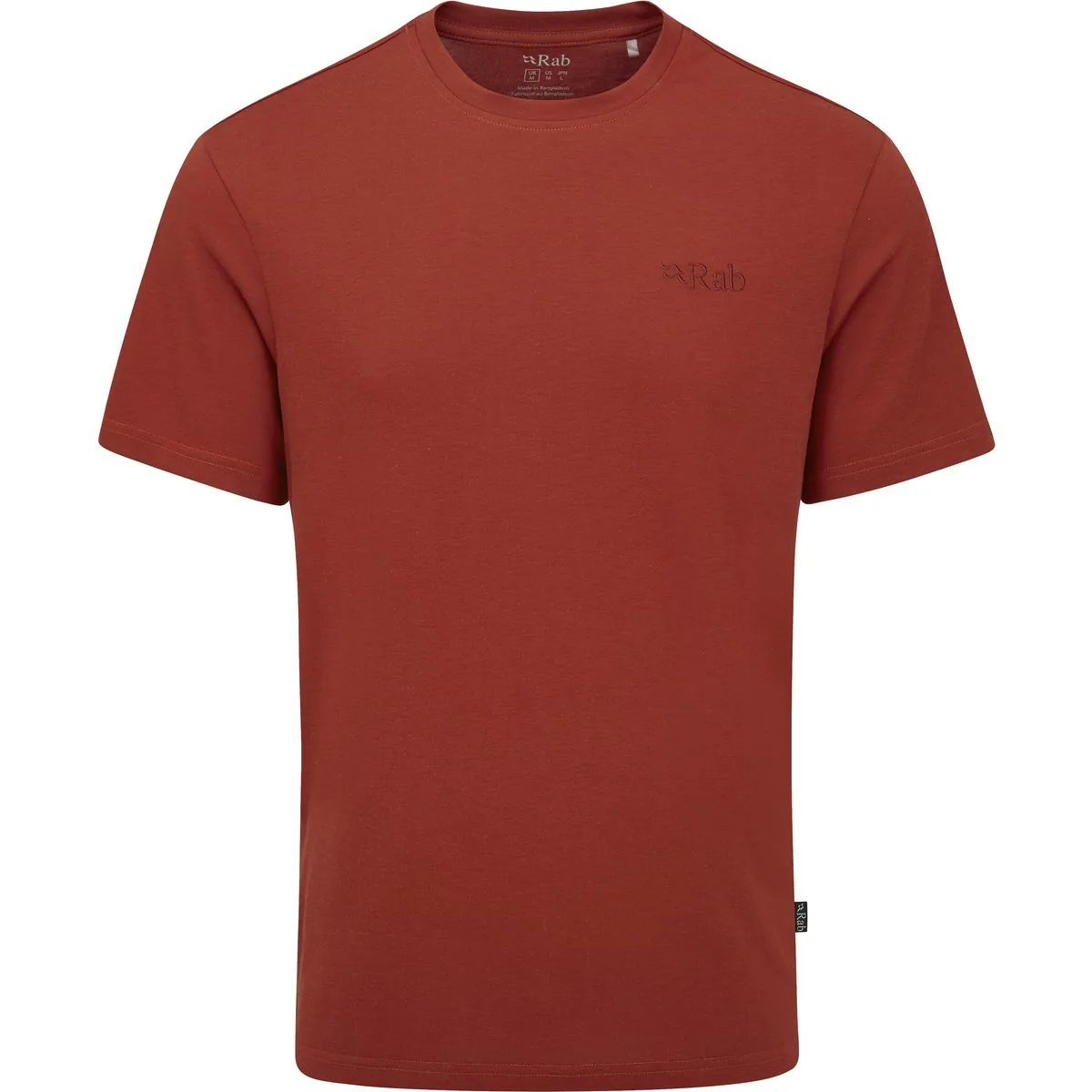 Crimp Logo Herren T-Shirt, rot L