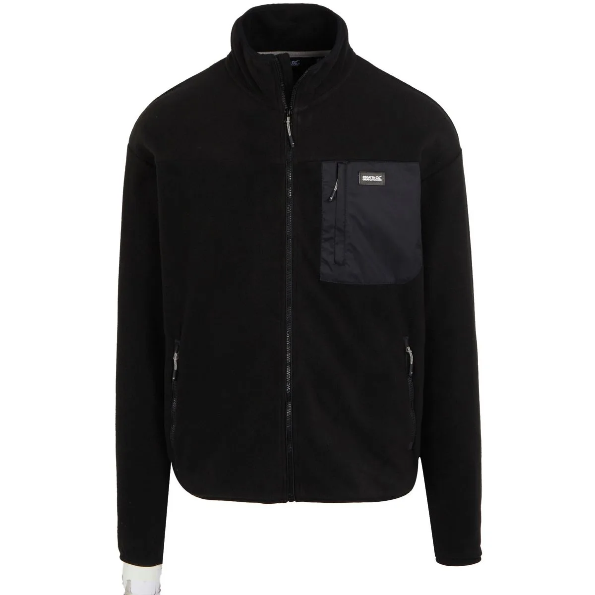 Frankie Full-Zip Fleece Herren Funktionsjacke, schwarz XXL