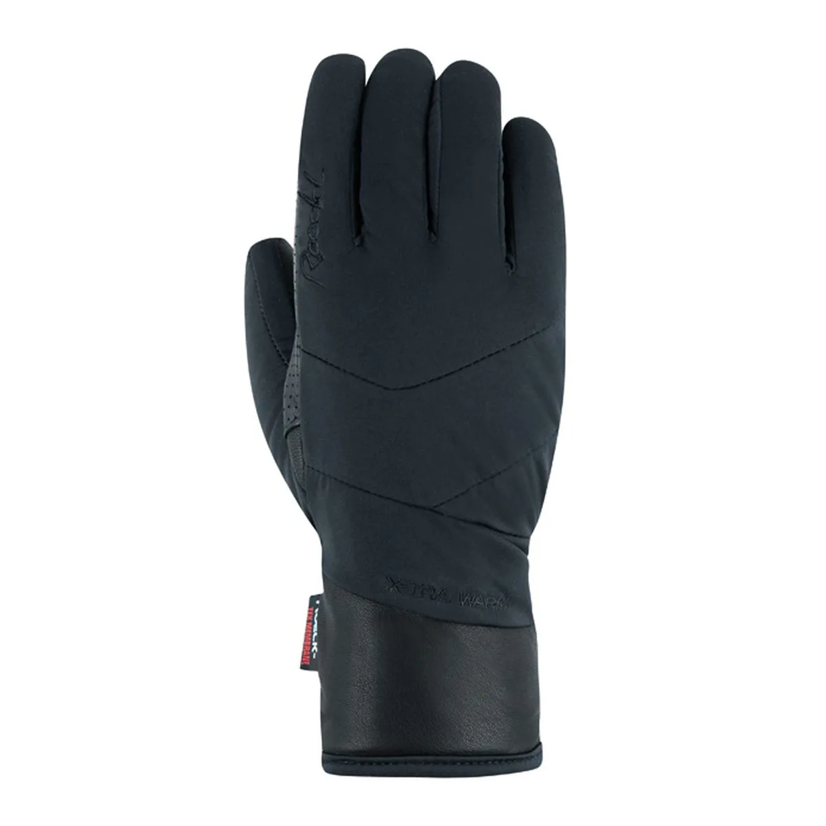 Cariboo Damen Fingerhandschuhe, schwarz 8