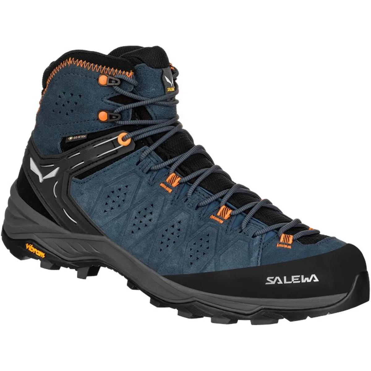Salewa Alp Trainer 2 Mid GTX Herren Trekkingstiefel, blau, Größe 42 ½