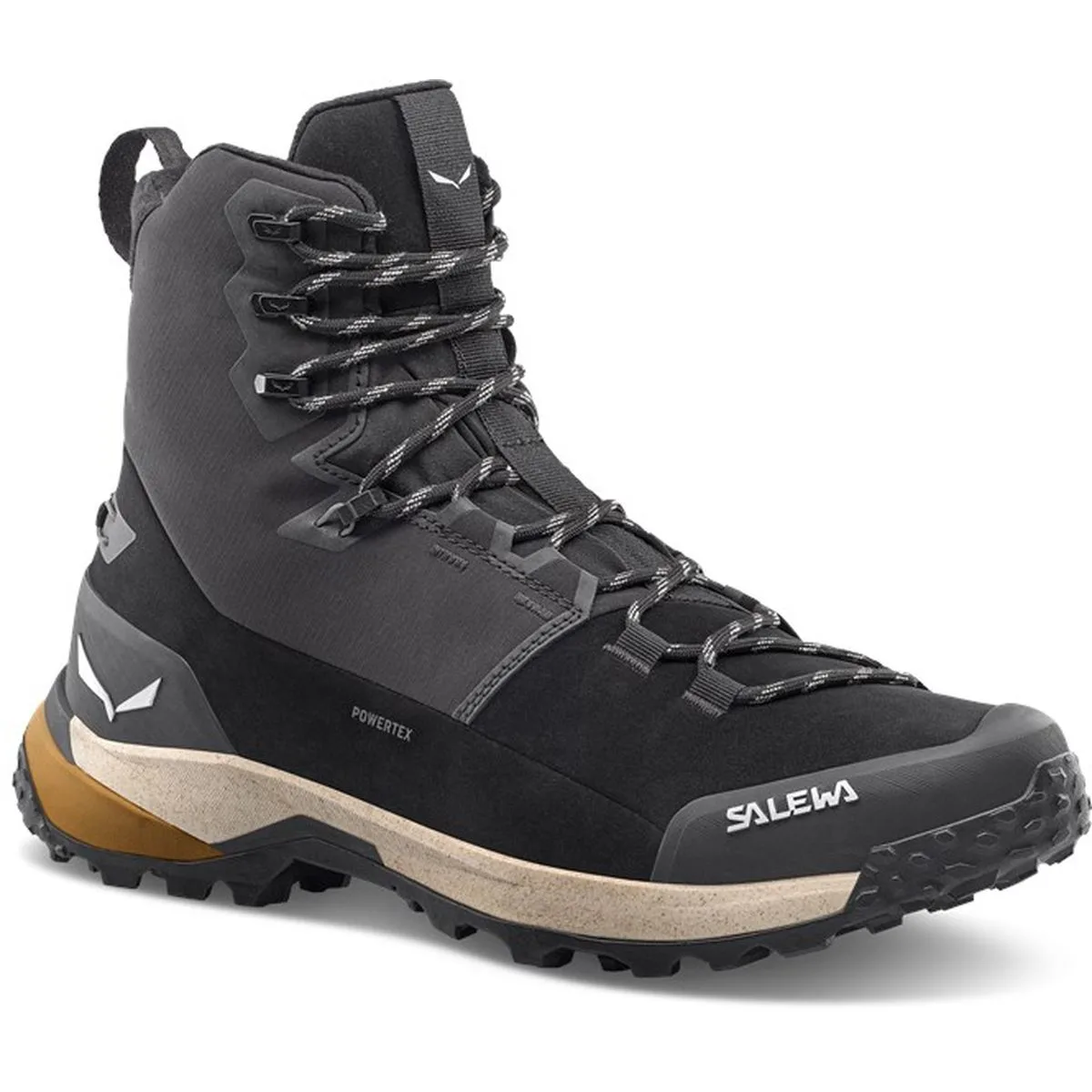 Puez Winter Mid Powertex Herren Trekking-Halbschuhe, schwarz, Größe 45 45