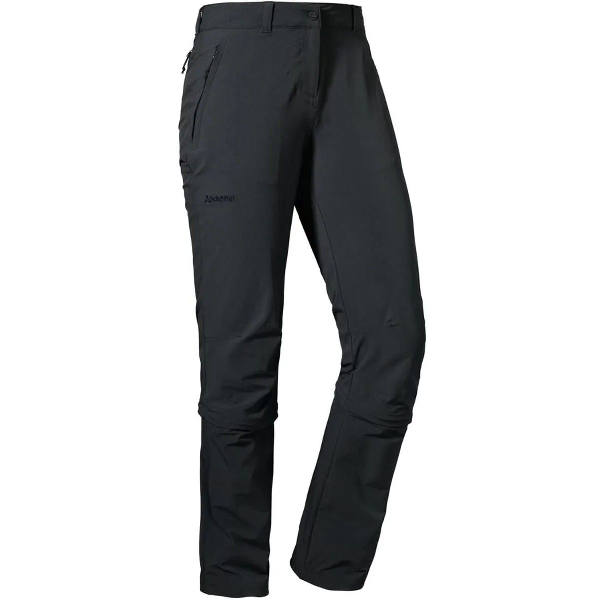 Engadin1 Zip Off Damen Hose, schwarz 22