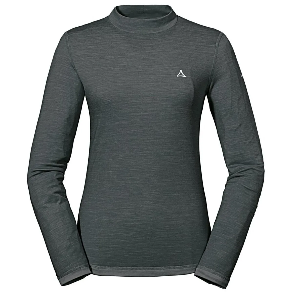 Merino Turtle Neck Damen Unterhemd, grau L