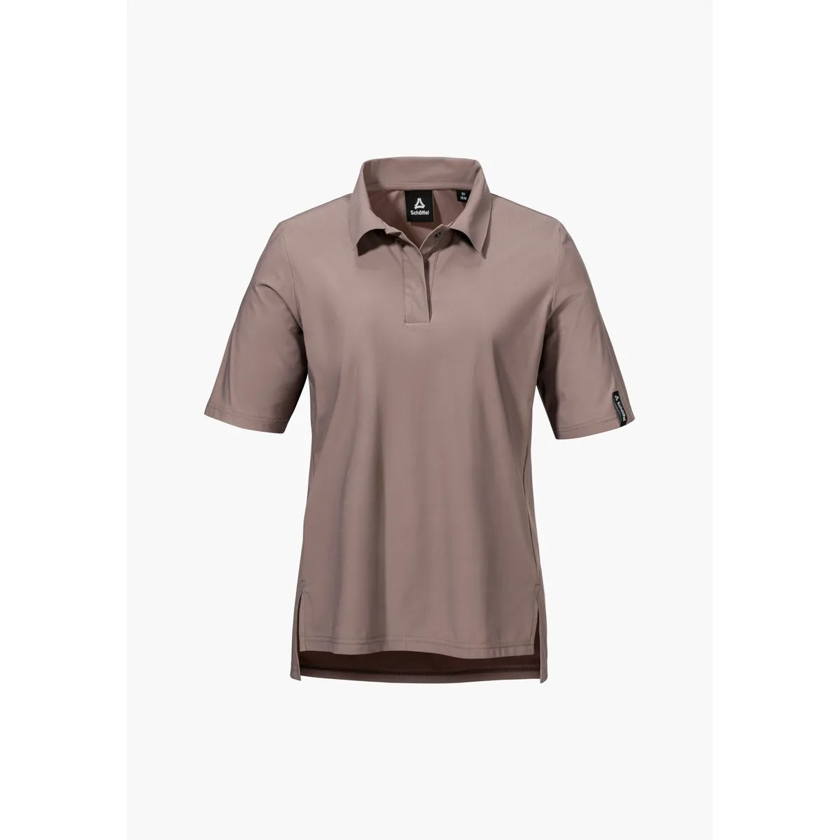 Jersey Polo Style Calmay Damen Poloshirt, lila 38