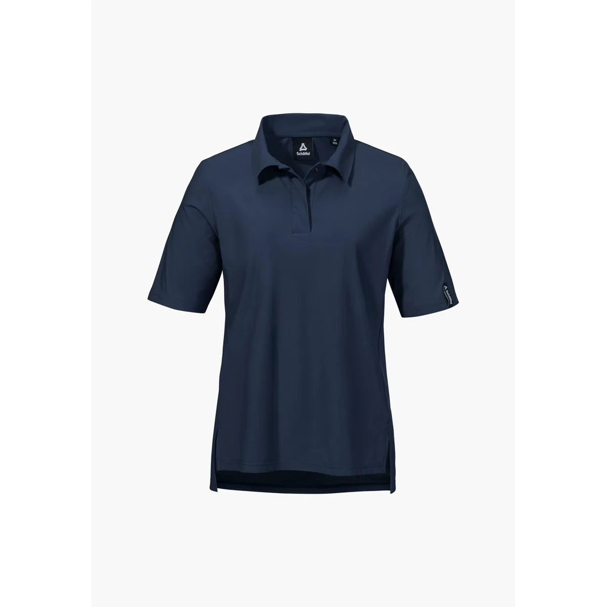 Jersey Polo Style Calmay Damen Poloshirt, blau 46