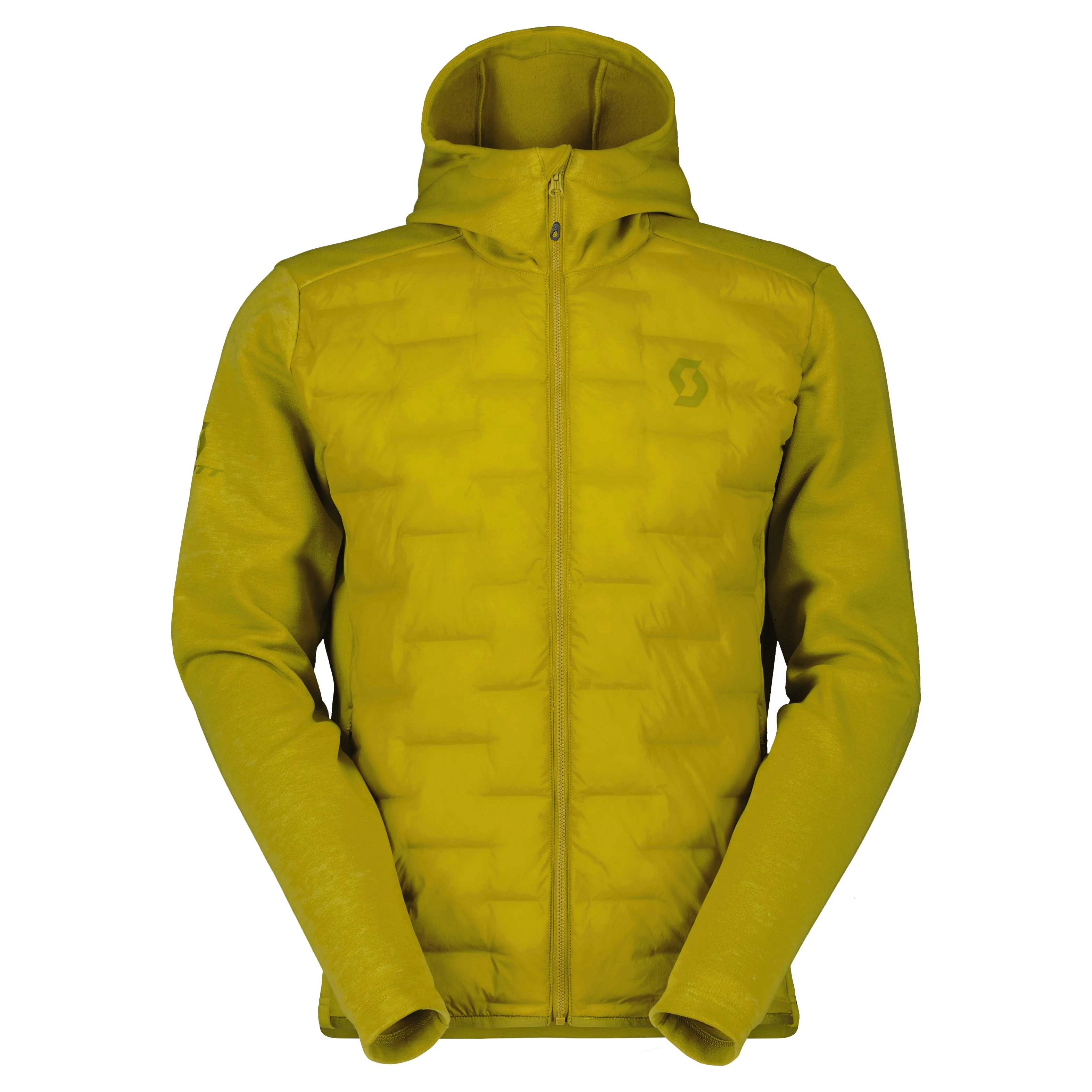 Defined Warm Hybrid Herren Kapuzensweater, grün XXL